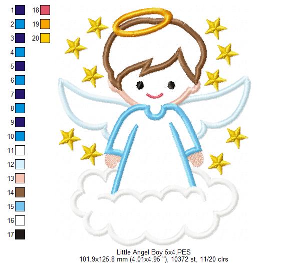 Little Angel Boy - Applique