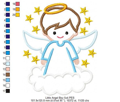 Little Angel Boy - Applique