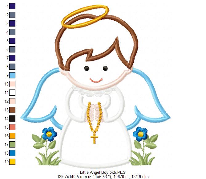Little Angel Boy - Applique