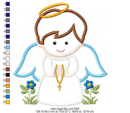 Little Angel Boy - Applique