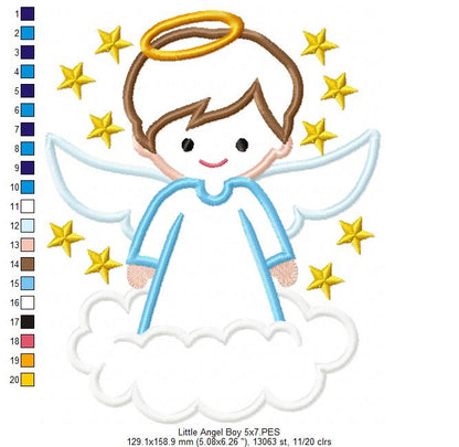 Little Angel Boy - Applique