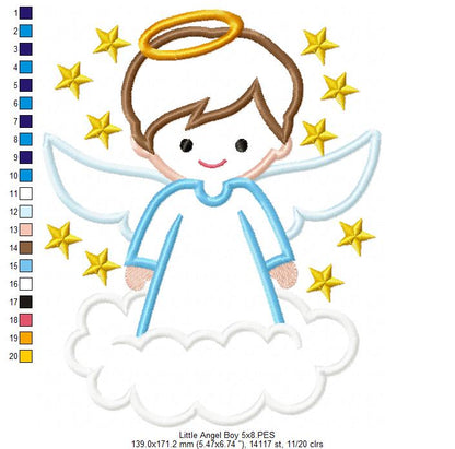 Little Angel Boy - Applique