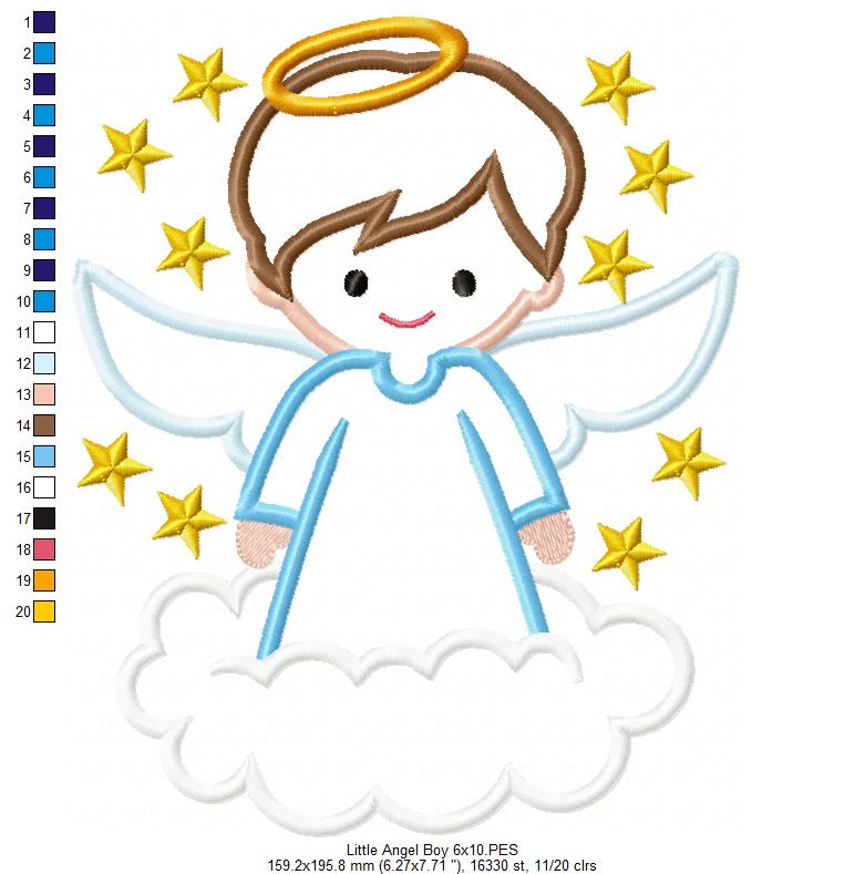 Little Angel Boy - Applique