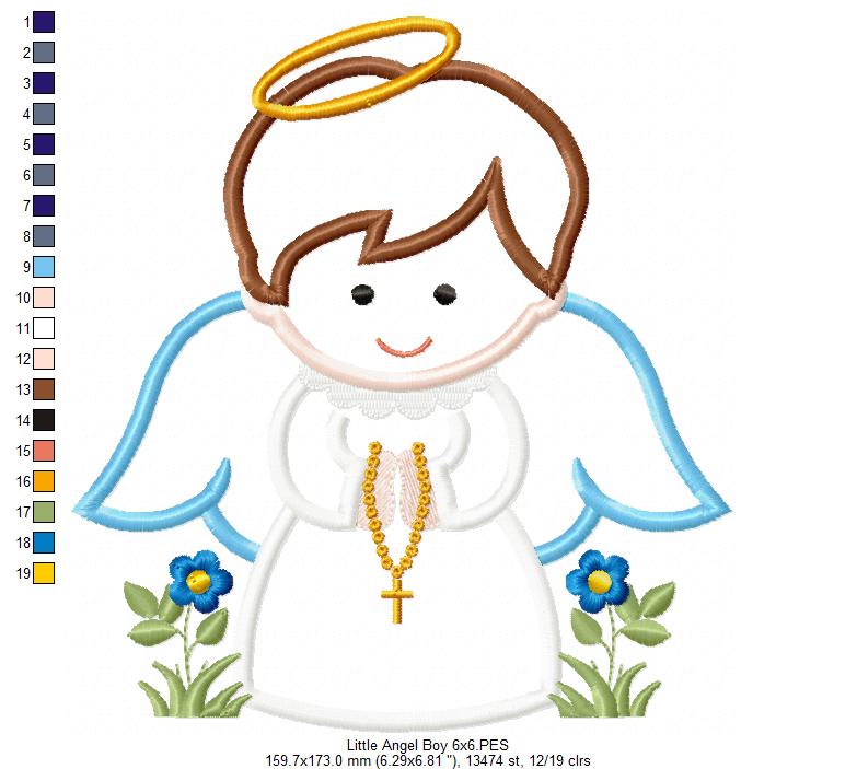 Little Angel Boy - Applique