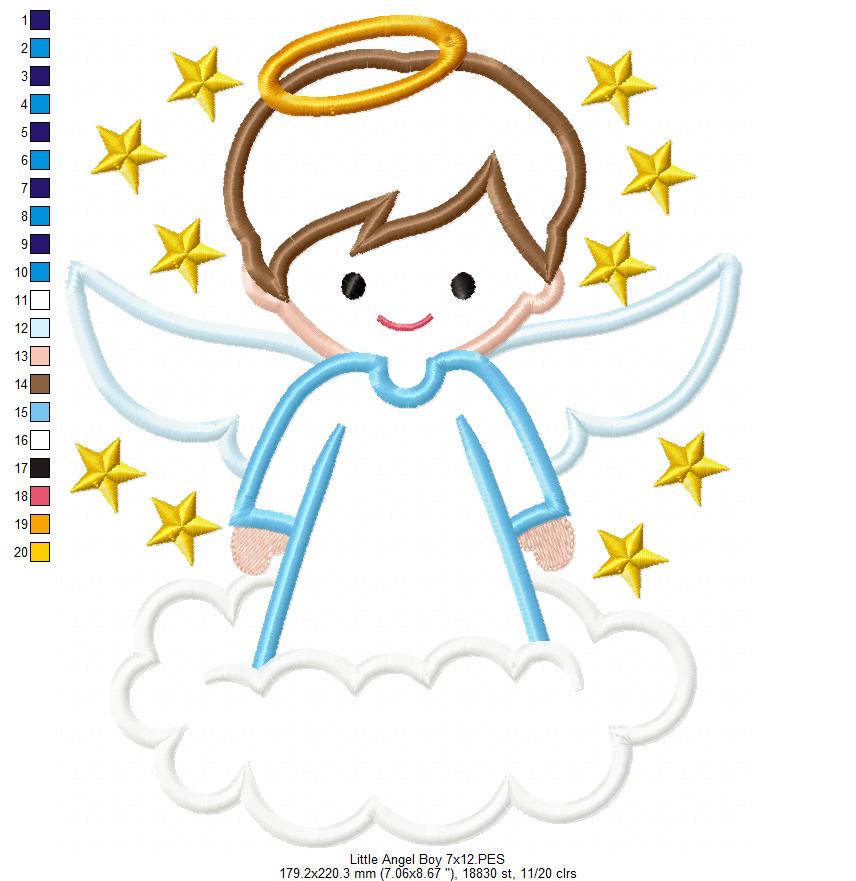 Little Angel Boy - Applique
