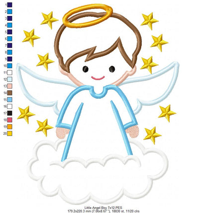 Little Angel Boy - Applique