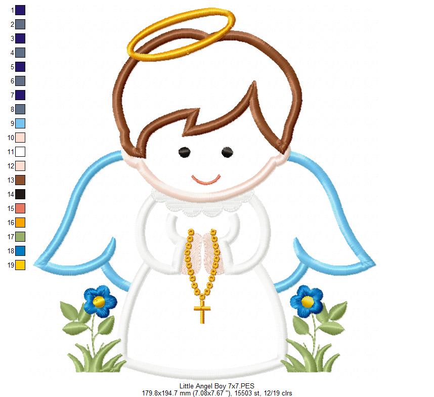Little Angel Boy - Applique