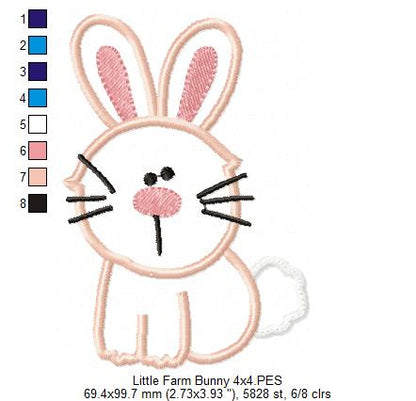 Little Farm Bunny - Applique