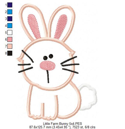 Little Farm Bunny - Applique