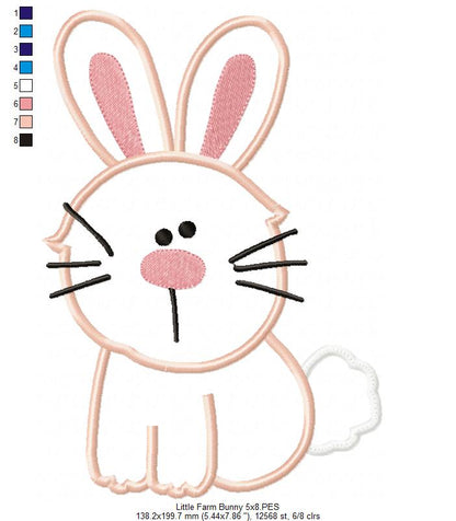 Little Farm Bunny - Applique