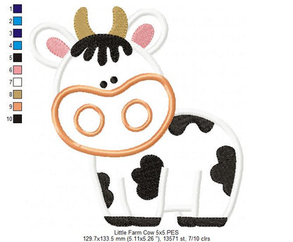 Little Farm Cow - Applique