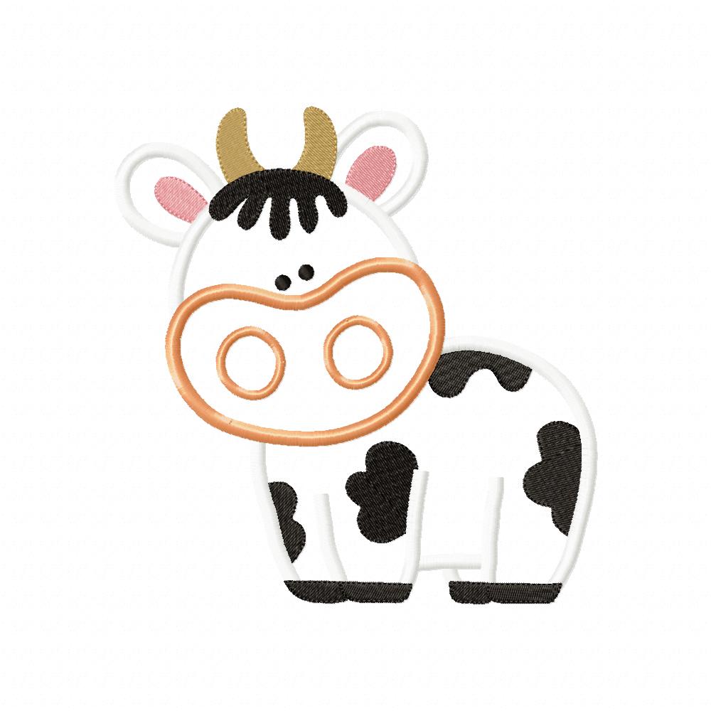 Little Farm Cow - Applique
