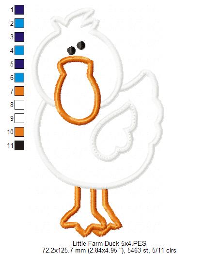 Little Farm Duck - Applique