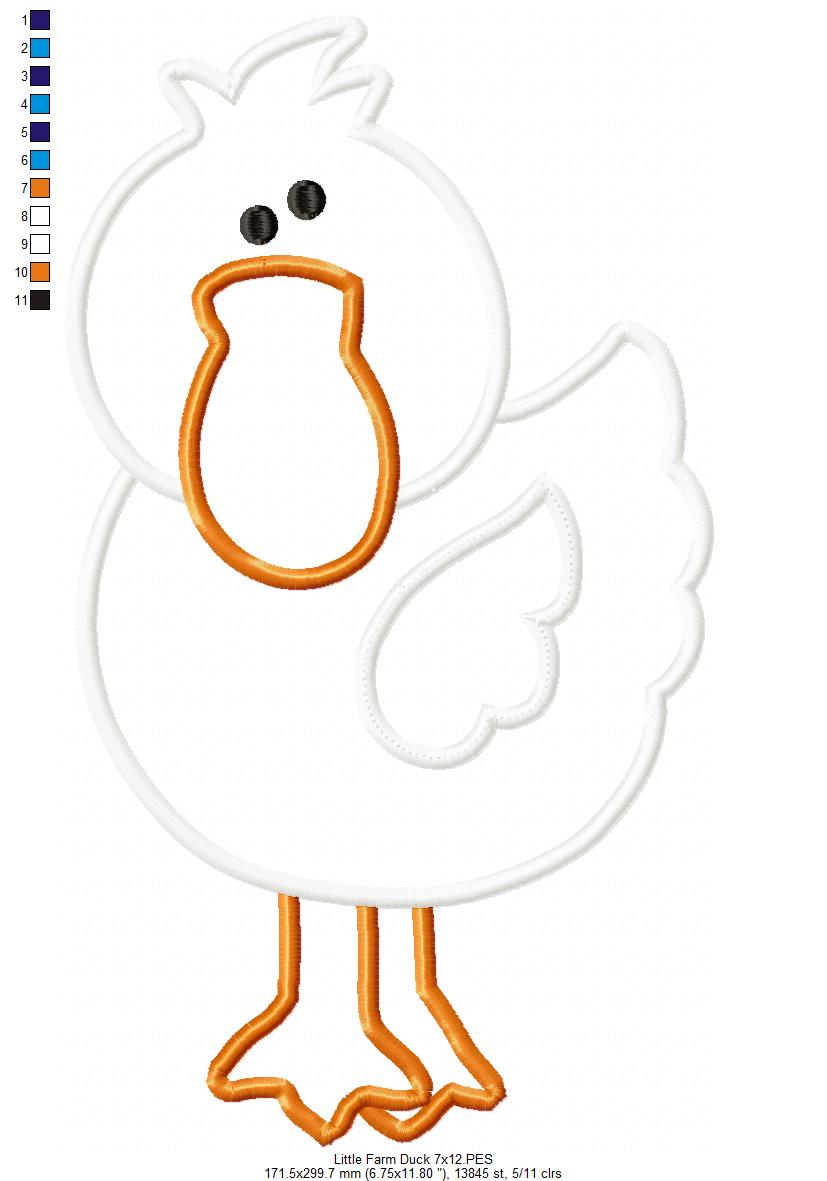 Little Farm Duck - Applique