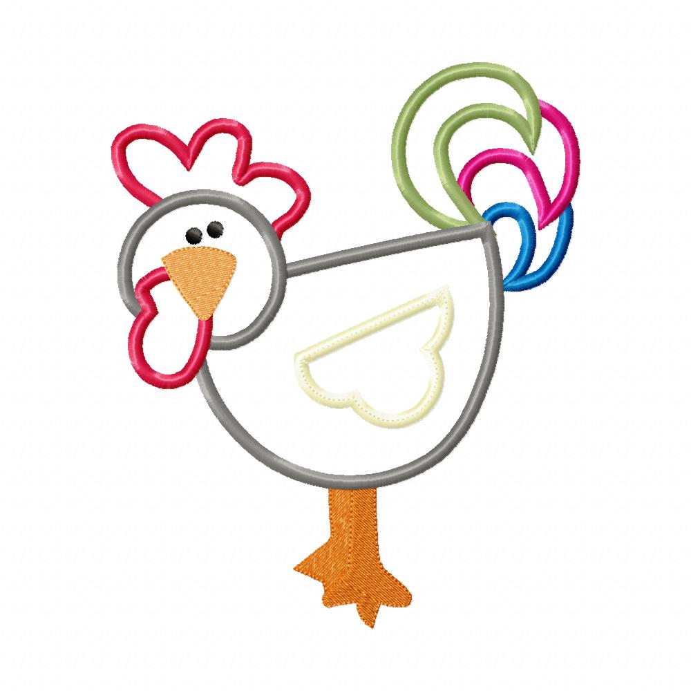 Little Farm Rooster - Applique