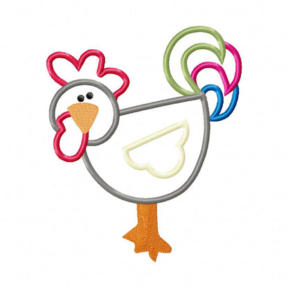 Little Farm Rooster - Applique