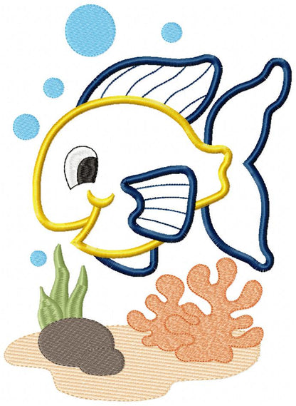 Little Fish - Applique Embroidery