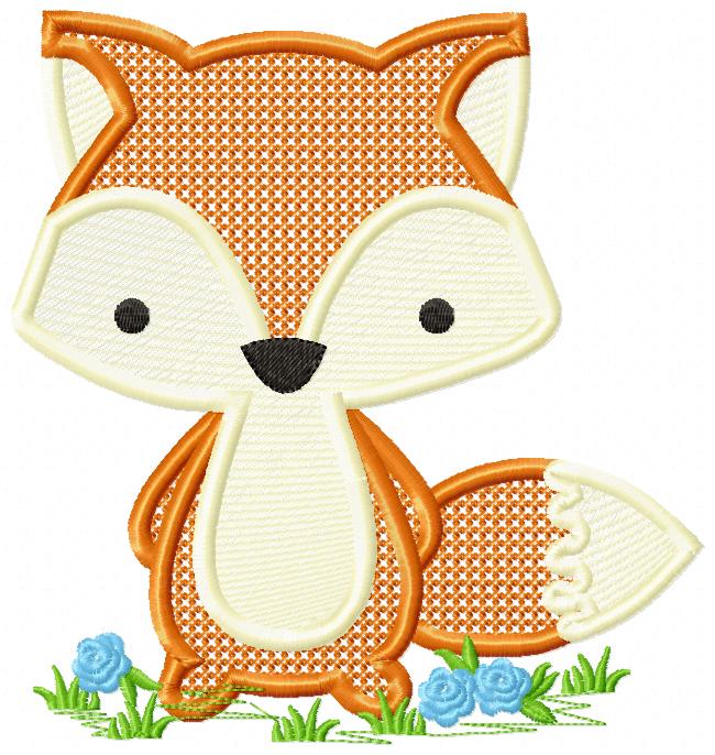 Little Fox - Appliqué – Machine Embroidery Design