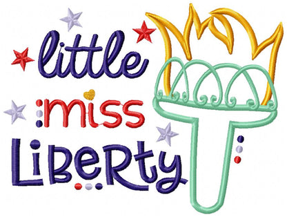 Little Miss Liberty - Applique