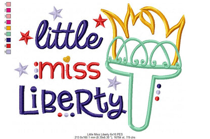Little Miss Liberty - Applique