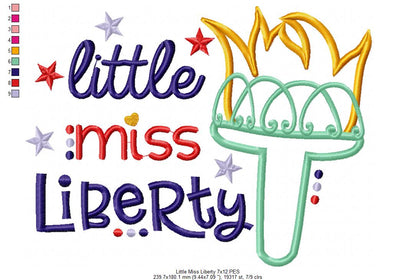 Little Miss Liberty - Applique
