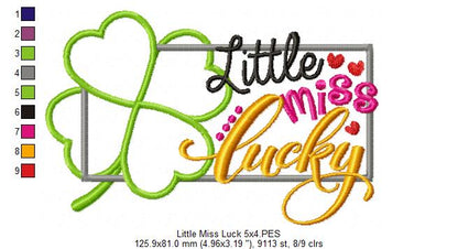Little Miss Luck - Applique