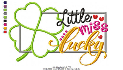Little Miss Luck - Applique
