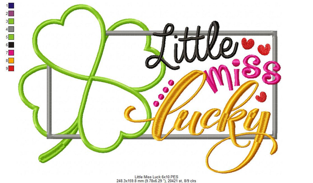 Little Miss Luck - Applique