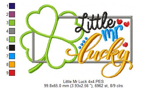 Little Mr Luck - Applique