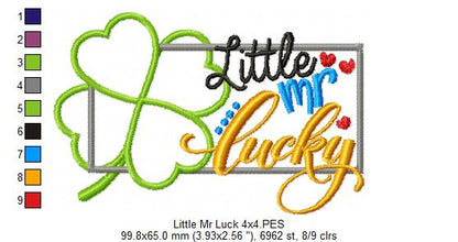Little Mr Luck - Applique