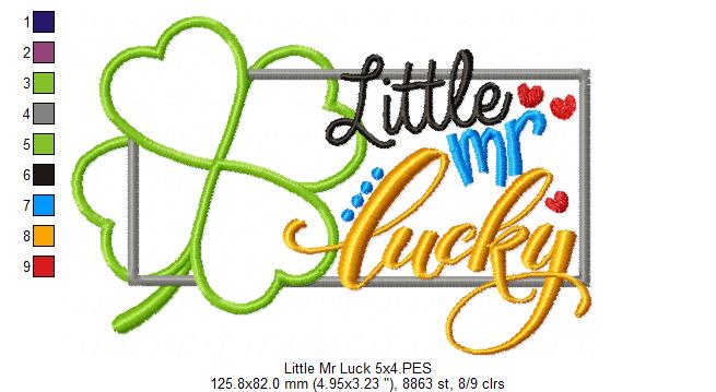 Little Mr Luck - Applique