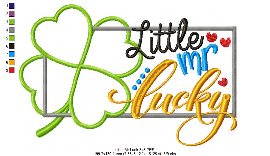Little Mr Luck - Applique