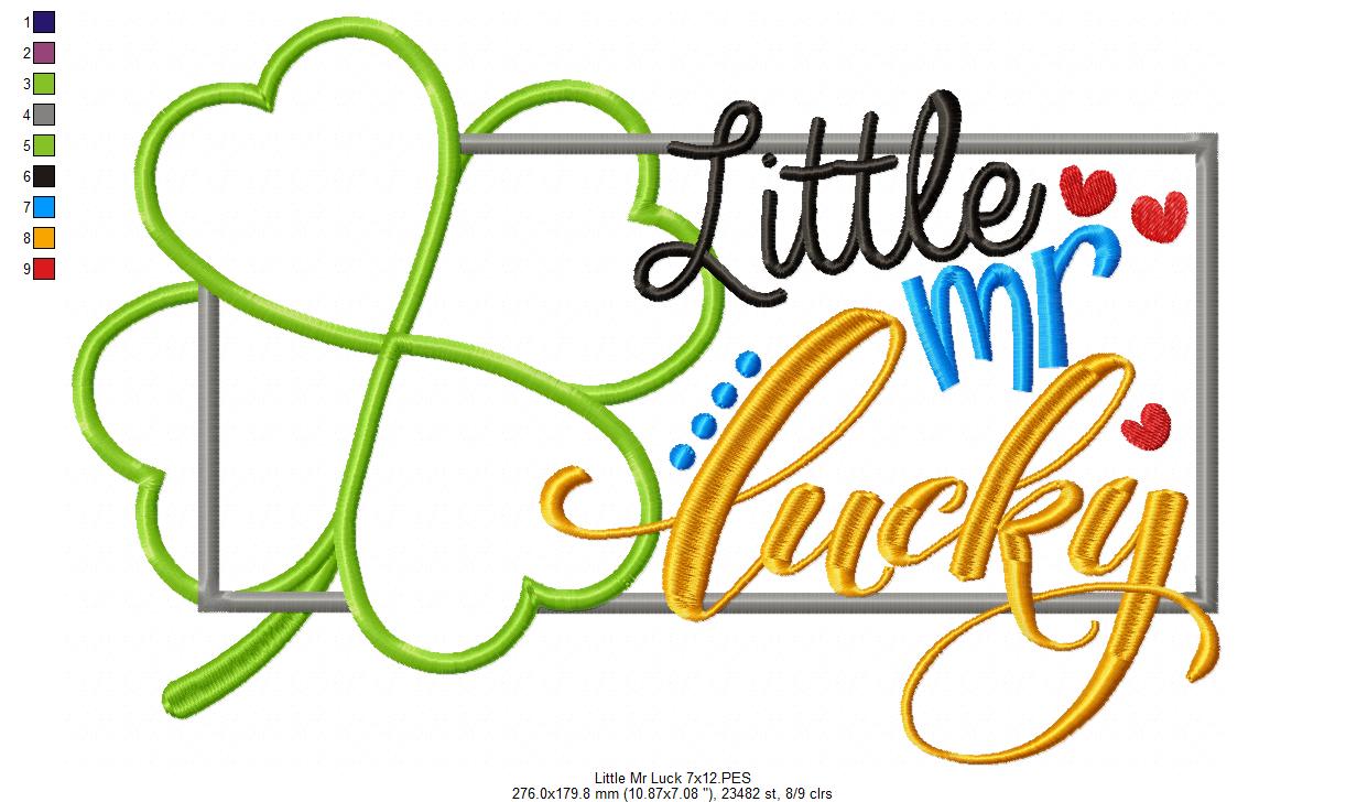 Little Mr Luck - Applique