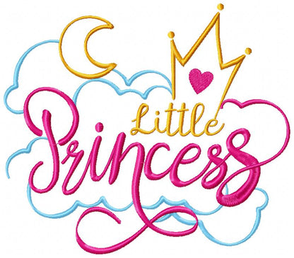 Little Princess - Fill Stitch - Machine Embroidery Design