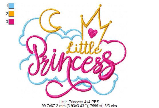 Little Princess - Fill Stitch - Machine Embroidery Design