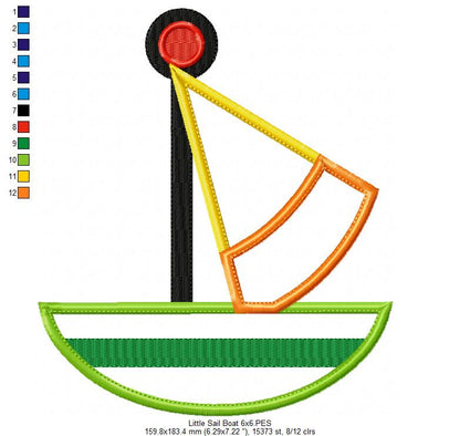 Nautical Boats Collection - Applique - Set of 7 designs