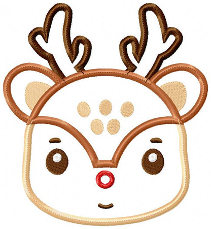 Rudolph Reindeer Bring you a Lollipop - ITH Project - Machine Embroidery Design