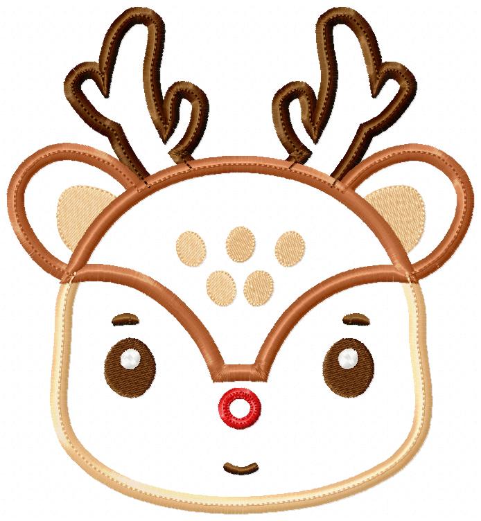Santa Claus and Rudolph Reindeer Brought you a Sweet Lollipop  - ITH Project - Machine Embroidery Design
