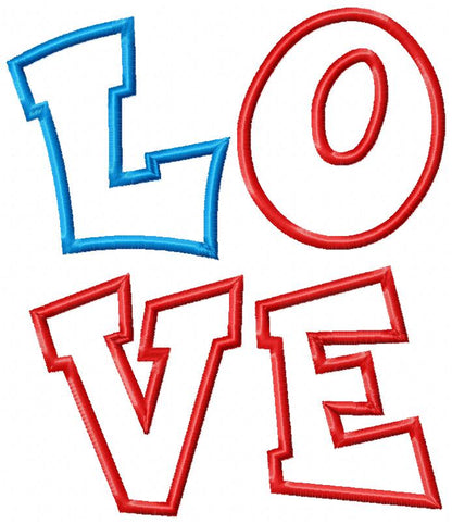 Love 4th of July - Applique