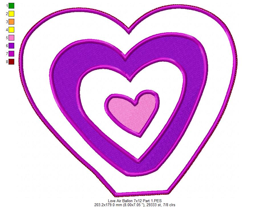 Love Valentine's - ITH Project - Machine Embroidery Design