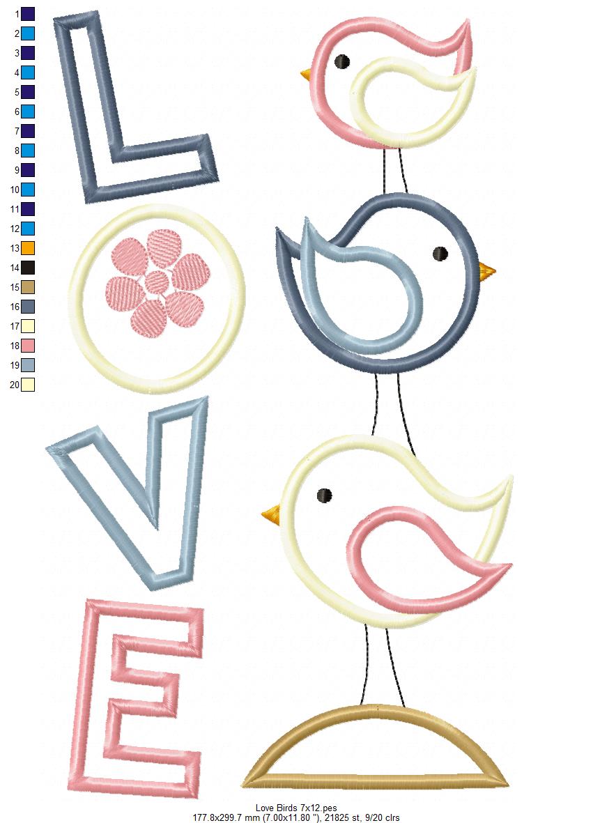 Love Birds - Applique