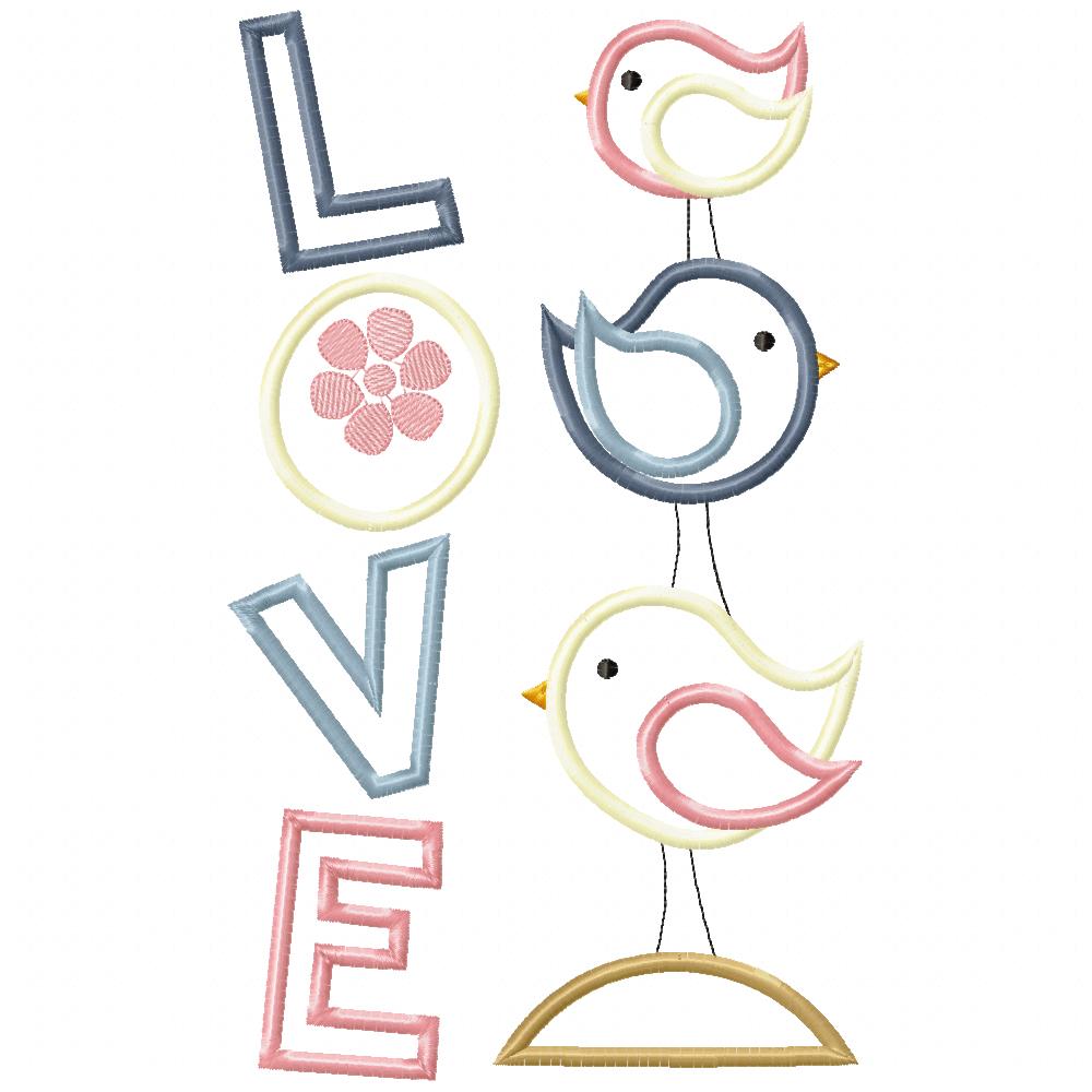 Love Birds - Applique