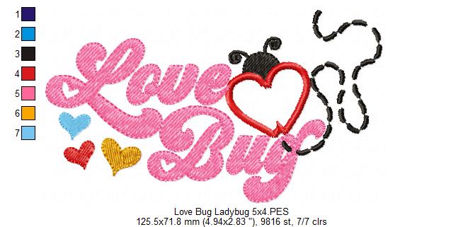 Love Bug Ladybug - Applique