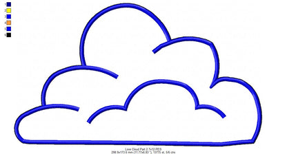 Love Cloud Valentine's Ornament - ITH Project - Machine Embroidery Design