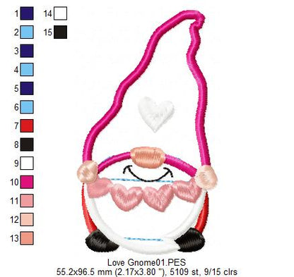 Love Gnome - Applique