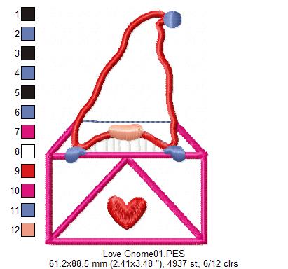 Love Gnome - Applique