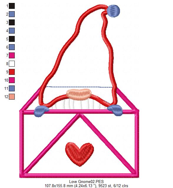 Love Gnome - Applique