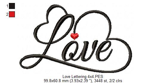 Love Lettering  - Applique