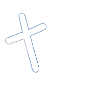 Cross Love Like Jesus - Zig Zag Applique - Machine Embroidery Design