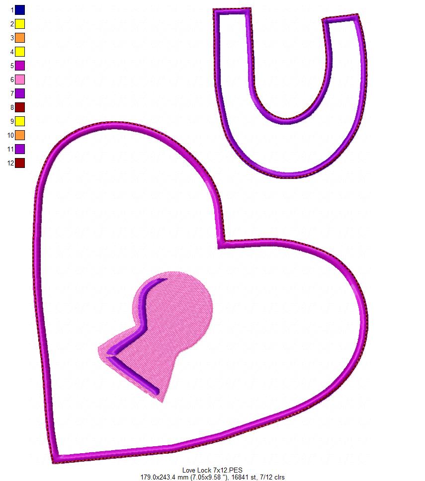 Love Valentine's - ITH Project - Machine Embroidery Design